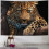 Tapeçaria de parede com estampa de leopardo, 127 x 102 cm (50 x 40 polegadas) 1