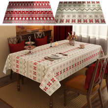 Vintage White Tablecloth for Dining & Outdoor Use