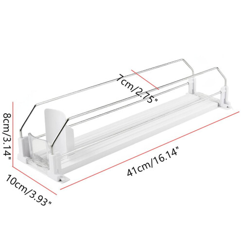 Fridge Drink Organizer with Auto-Pusher – 16 Inch