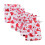 50pcs Heart Drawstring Organza Gift Bags 1