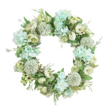 Artificial Peony Flower Wreath 40cm Silk