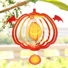 Saisonale Pracht: 3D-Windspiel, Edelstahl, hochwertige Verarbeitung, umweltfreundliche Beschichtung, drehbarer Haken für die Dekoration im Innen-