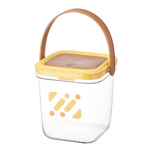 Mini-Mülleimer mit Deckel, 1 Gallone, gelber PET-Tischeimer