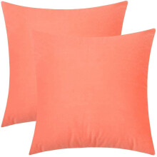 Bársony párnahuzatok 2 db-os csomag – 40x40 cm-es négyzet alakú, egyszínű
