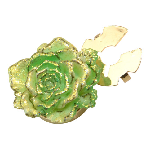 Floral Pattern Cufflinks Suitable For Both Casual And-green