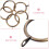 Dusjforhengsringer antikk bronse 20 stk 4