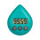 Green Waterproof Digital Shower Timer with Magnetic Back 1