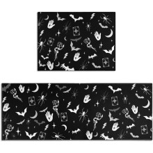 Gothic Kitchen Rug Set of 2 – 17x24 & 17x48 in