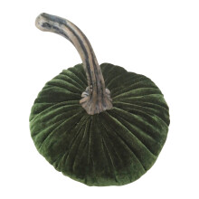 Pompoen van fluweelschuim, herfstdecoratie (25 cm)