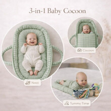 Cosypod 3in1 Baby Nest Cocoon Lounger with Newborn Insert – Portable