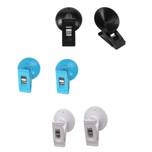 Heavy Duty ABS Plastic Car Clip Holder With-White 4 pack 1
