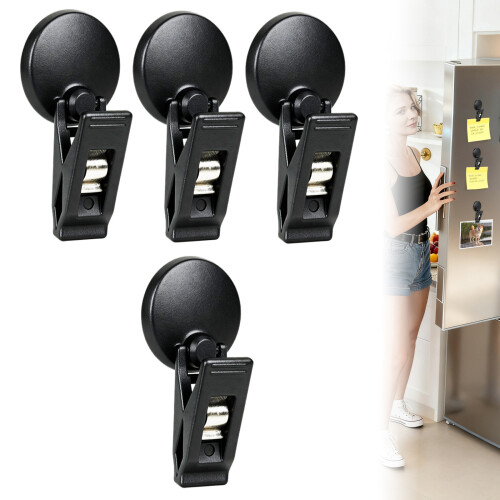 Heavy Duty ABS Plastic Car Clip Holder With-White 4 pack 2