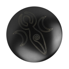 Sturdy Metal Candle Plate With Engraved Designs For Event-TYPE A