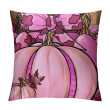 Clúdach Pillow an Fhómhair Pumpkin Gearr Bándearg Plush