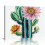 Cactus Flower Folk Art Canvas Print 1
