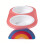 Elevated Dog Bowls For Improved Digestion-Rainbow pink double 1
