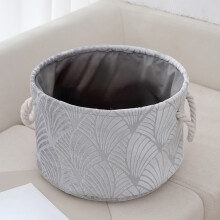 Foldable Laundry Basket with Handles – Grey, 33x33x20.5cm