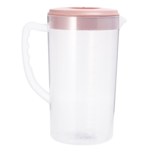 Jarra de água de plástico rosa 2,5L
