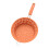 Nonrust Steel Kitchens Strainer With Soft Silicone Handle-brown 1