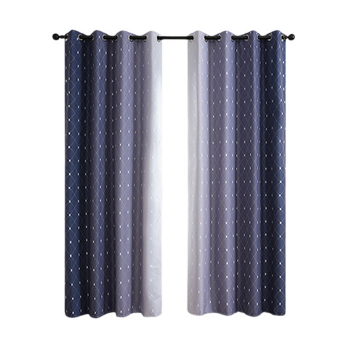 Blackout Curtains Set of 2 94 in Light Blue Gradient