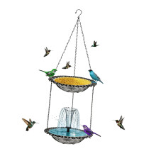 Weerbestendige, op zonne-energie werkende vogelvoeder en-Grijs