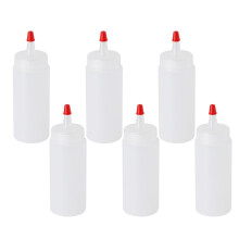 120 ml:n muovinen puristuspullosarja, 6 kpl