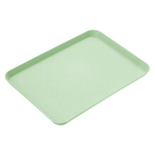 Bandeja de servir de plástico, 21 x 29,5 cm e 24 x 34 cm, pacote com 1 unidade.