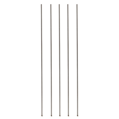 5Pcs Fishing Bait Threading Needles Metal Worm Rigging Tool Silver