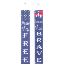 1Pair White Polyester Graduation Door Couplets Party Decoration