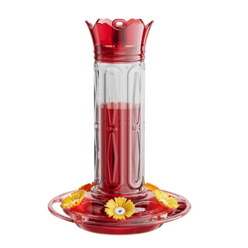 Large Capacity Clear Bird Feeder Feeding Station With-1