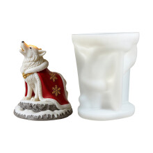 Flexible Silicone Wolf Candle Making Mould For Handmade-24