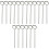 18Pcs Reusable Clear Glass Coffee Spoons Multipurpose Kitchen Utensils 2
