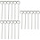 18Pcs Reusable Clear Glass Coffee Spoons Multipurpose Kitchen Utensils 6