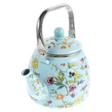 Decorative Enamel Tea Pot Stable Base Home Kitchen Use