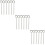 18Pcs Reusable Clear Glass Coffee Spoons Multipurpose Kitchen Utensils 8
