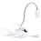 Witte LED-klemlamp, verstelbare bureaulamp 1