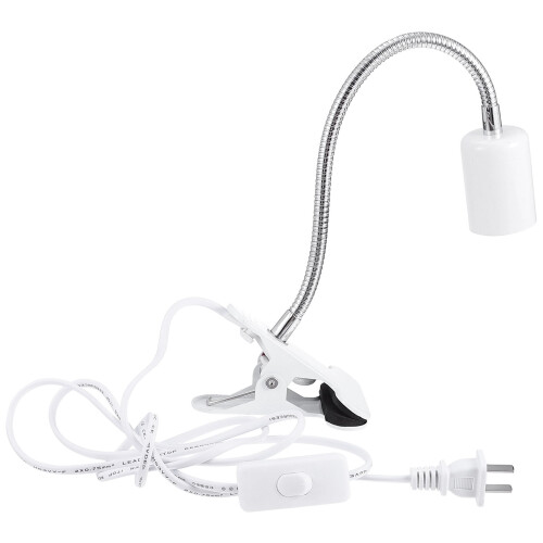 Witte LED-klemlamp, verstelbare bureaulamp