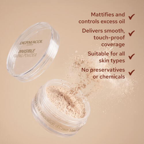Dermacol Invisible Fixing Powder Light, 13 g 2