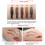 NICEFACE Eyebrow Pencil Gray Double Ended Precision Waterproof Brow(Gray #5) 4