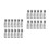24Pcs Car Air Filter Box Clips Metal Spring Clamp Silver Universal Fit 1