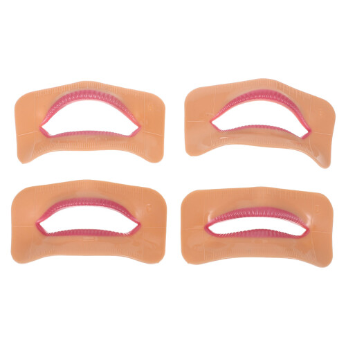 4Pcs Professional Dental Labial Inspection Tools for Prosthetic Setup