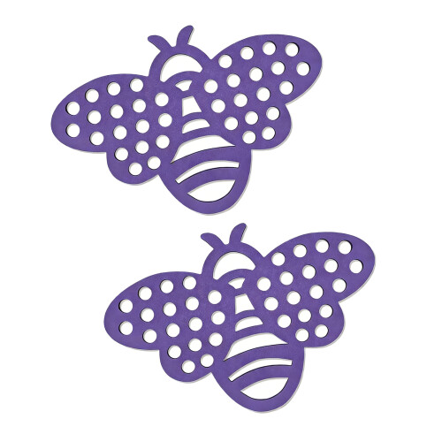 2Pcs Lightweight Bees Watering Device Water Container-Purple