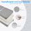 Anti-Roll Baby Changing Mat, 80 * 40 CM Nappy Changing Mat with 3