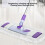 Flat Mop for Tile Floors Wet Dry Cleaning Rotating Head 1 6