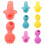4Sets Assorted Color Silicone Writing Aid with Ergonomic Grip for Kids 1