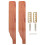 2Pcs Patio Recliner Armrest Wood Iron Kit with Smooth Position Locking 1