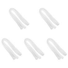 5Pcs Soft White Flannel Replacement Bathrobe Belt Adjustable Strap