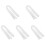 5Pcs Soft White Flannel Replacement Bathrobe Belt Adjustable Strap 1