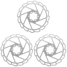 3Pcs Silver Alloy Bike Brake Disc High Performance Lightweight Cycling
