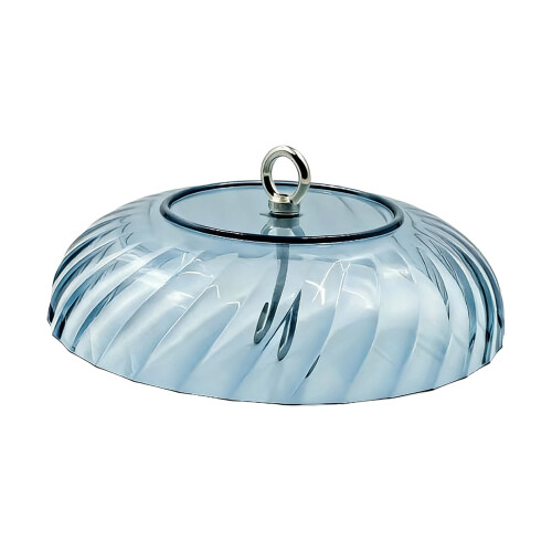 Waterproof Hanging Bird Feeding Shelter Plastic with-Blue 41